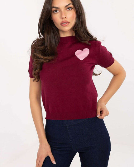 Short sleeve sweater model 219594