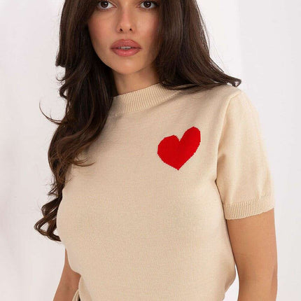 Short sleeve sweater model 219595