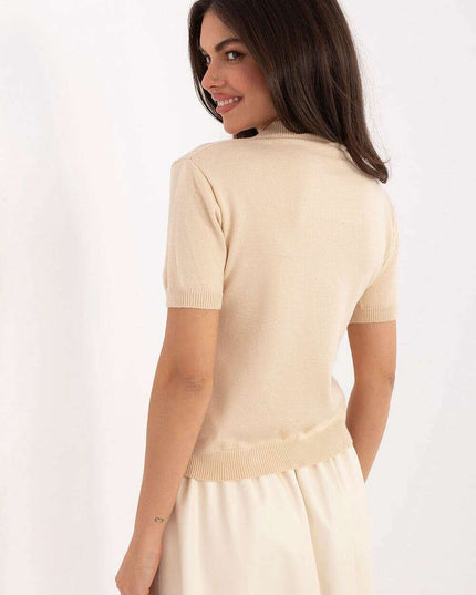 Short sleeve sweater model 219595