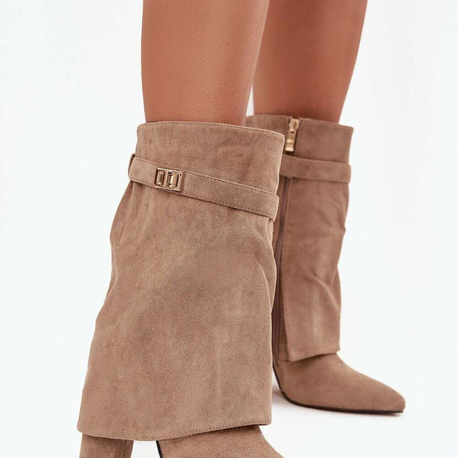 Heel boots model 219839