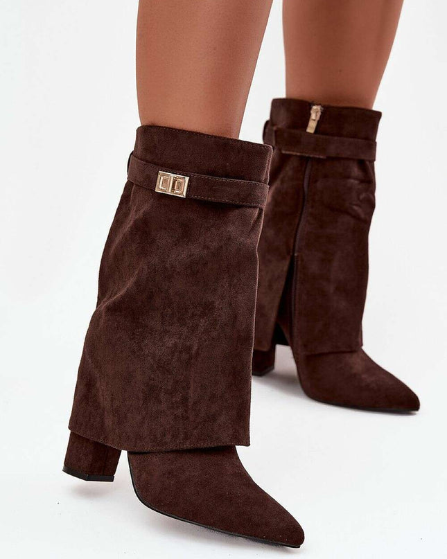 Heel boots model 219840