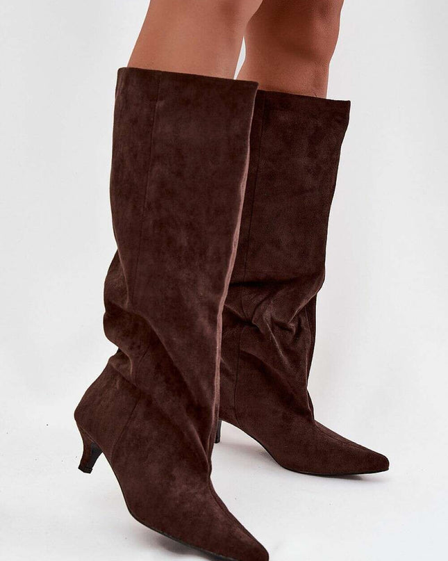 Heel boots model 219848