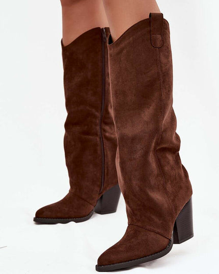 Heel boots model 219857