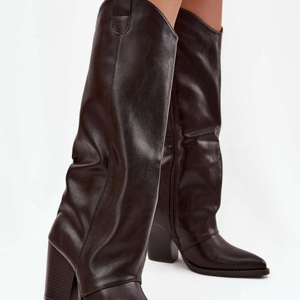 Heel boots model 219858