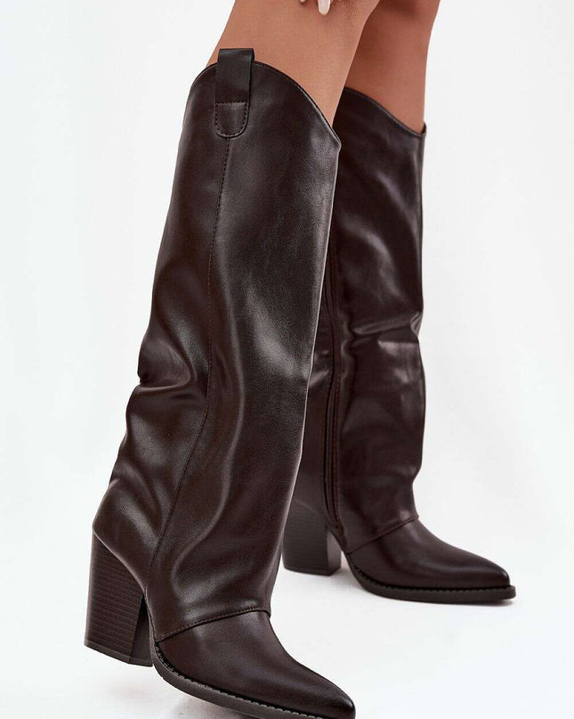 Heel boots model 219858