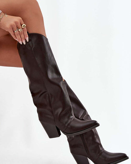 Heel boots model 219858