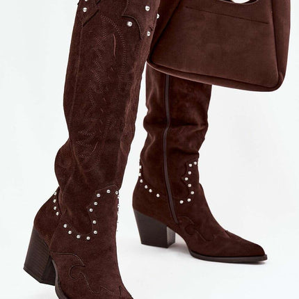 Heel boots model 219860