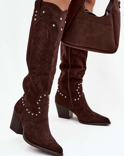 Heel boots model 219860