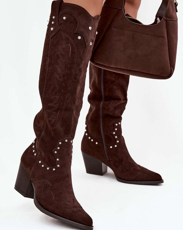 Heel boots model 219860