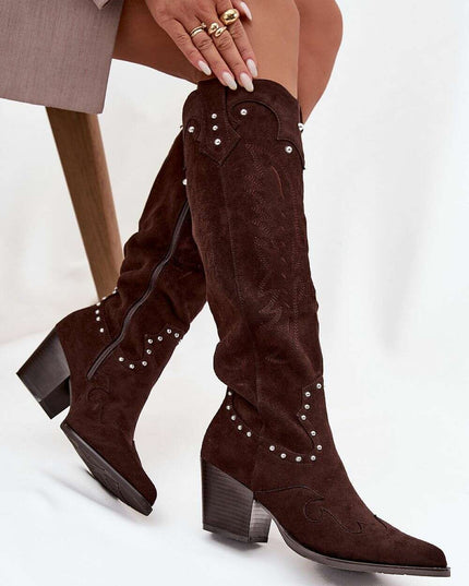 Heel boots model 219860