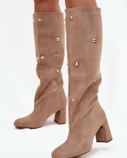 Heel boots model 219861