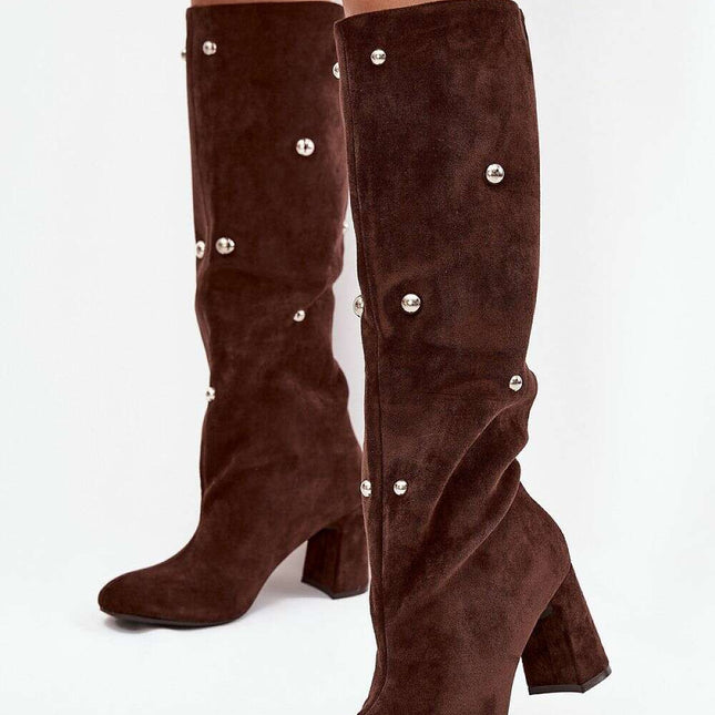 Heel boots model 219863