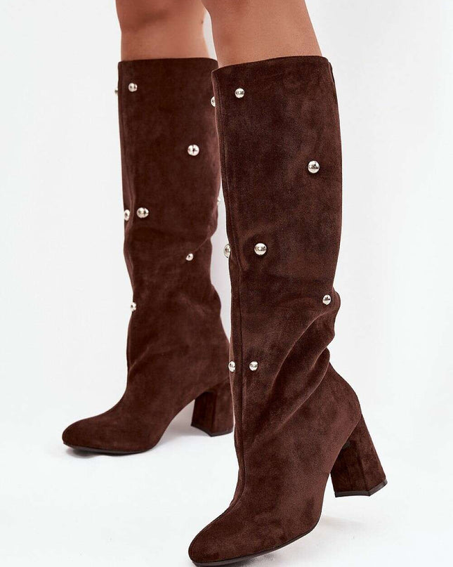 Heel boots model 219863