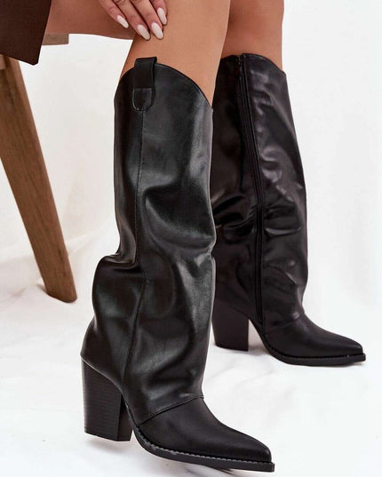 Heel boots model 219856