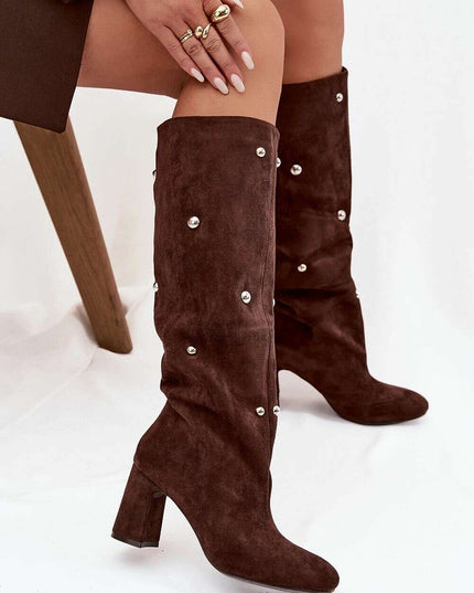 Heel boots model 219863