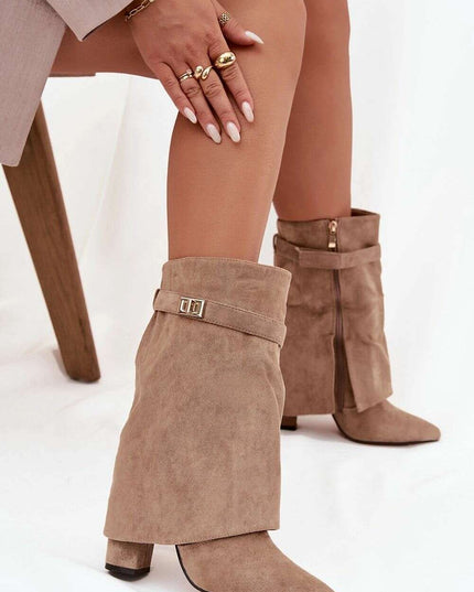 Heel boots model 219839