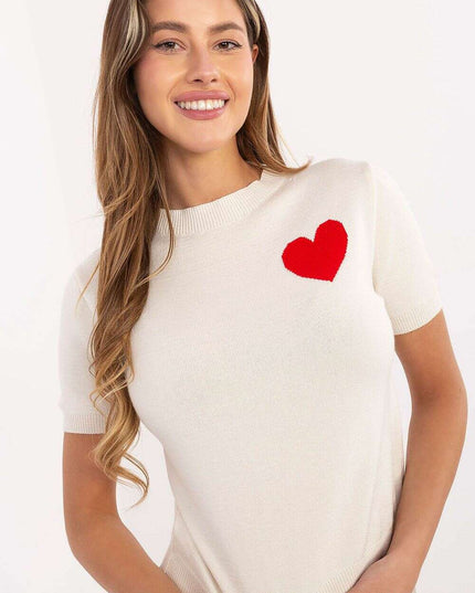 Short sleeve sweater model 219972