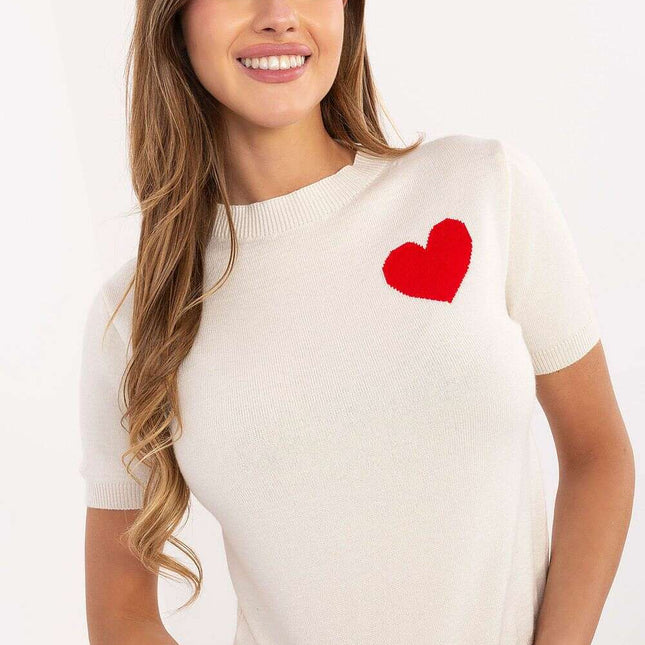 Short sleeve sweater model 219972