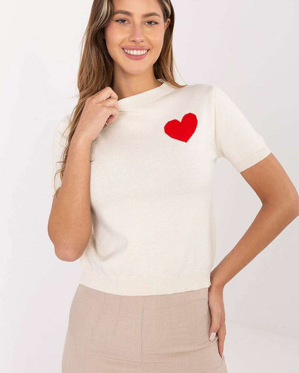 Short sleeve sweater model 219972