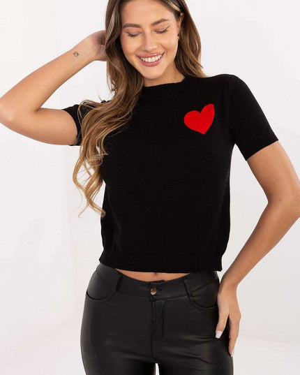 Short sleeve sweater model 219972