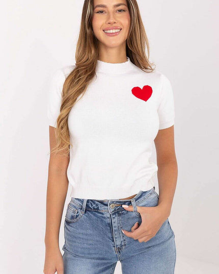 Short sleeve sweater model 220372