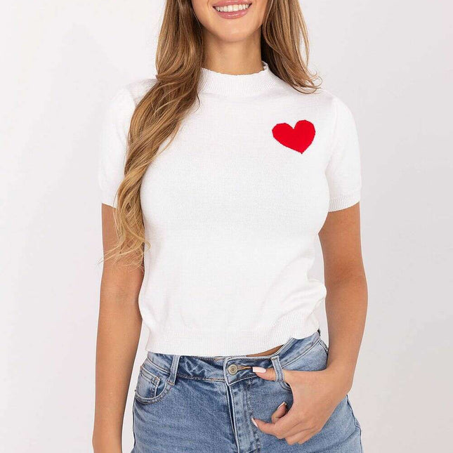 Short sleeve sweater model 220372