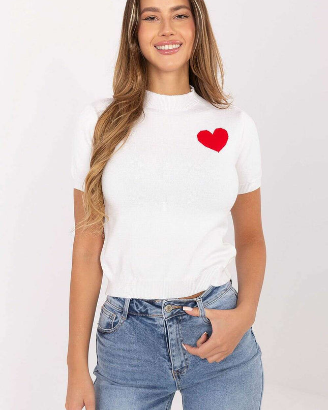 Short sleeve sweater model 220372