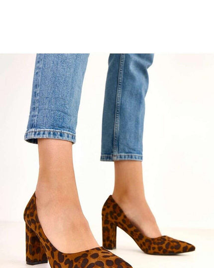 Block heel pumps model 220594