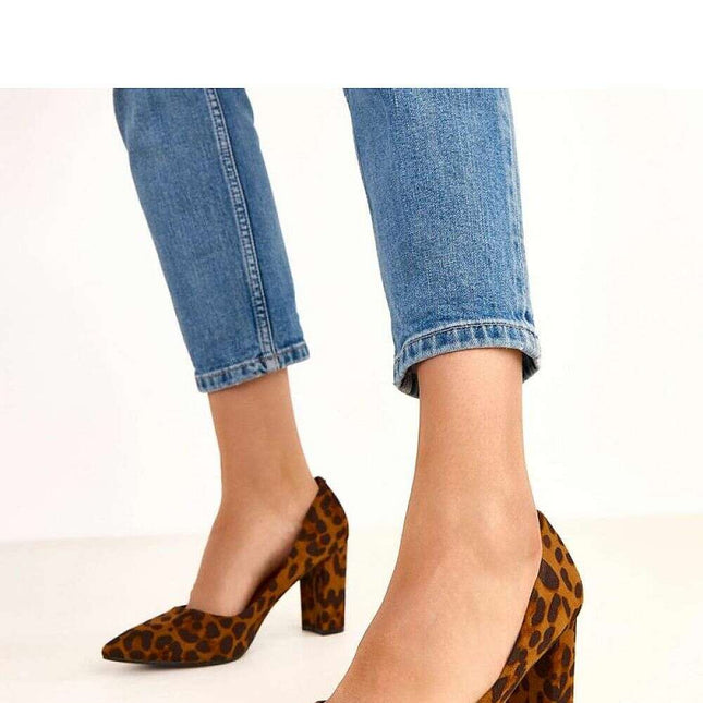 Block heel pumps model 220594