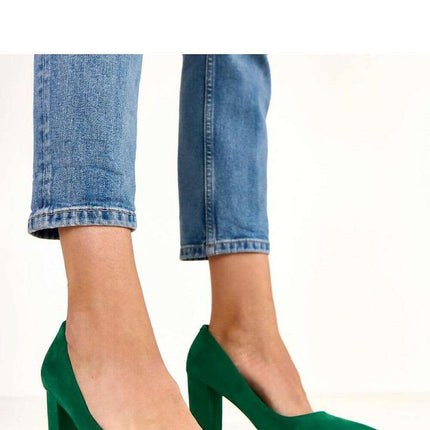 Block heel pumps model 220598