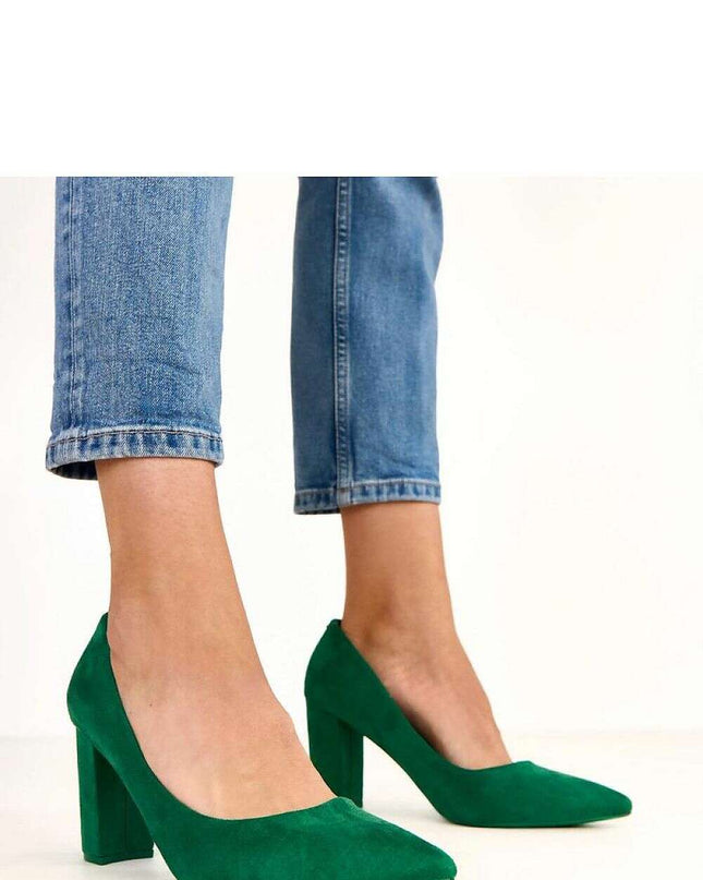 Block heel pumps model 220598