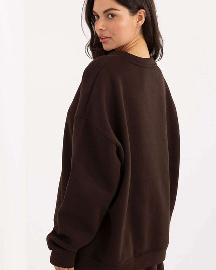 Women’s Cotton Elastane Sweatshirt – Classic Fit & Elegant Embroidery