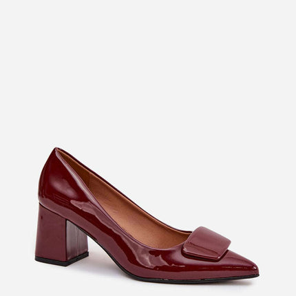 Eco Leather Block Heel Pumps – Pointed Toe, Elegant Comfort