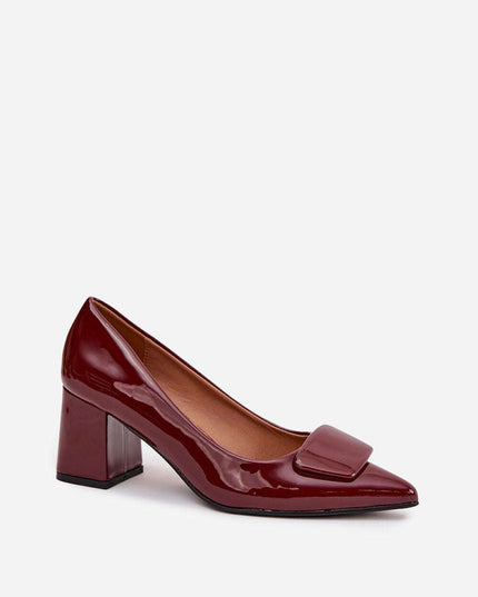 Eco Leather Block Heel Pumps – Pointed Toe, Elegant Comfort