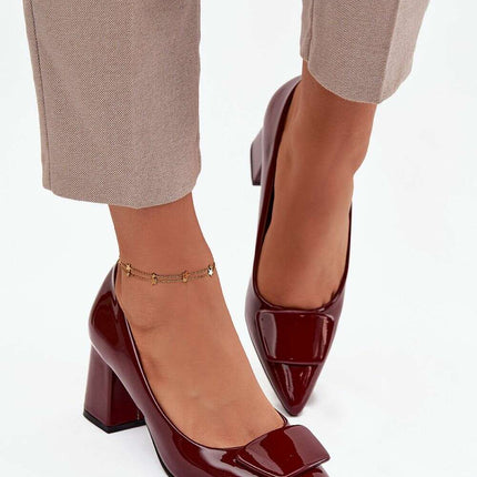 Eco Leather Block Heel Pumps – Pointed Toe, Elegant Comfort