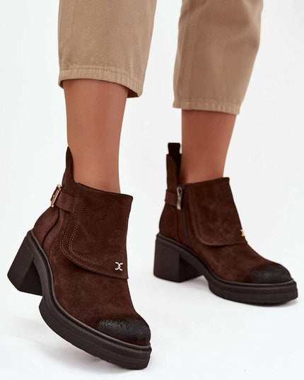 Heel boots model 220893
