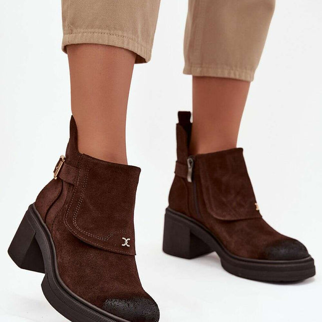 Heel boots model 220893