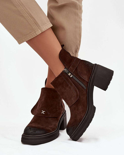 Heel boots model 220893