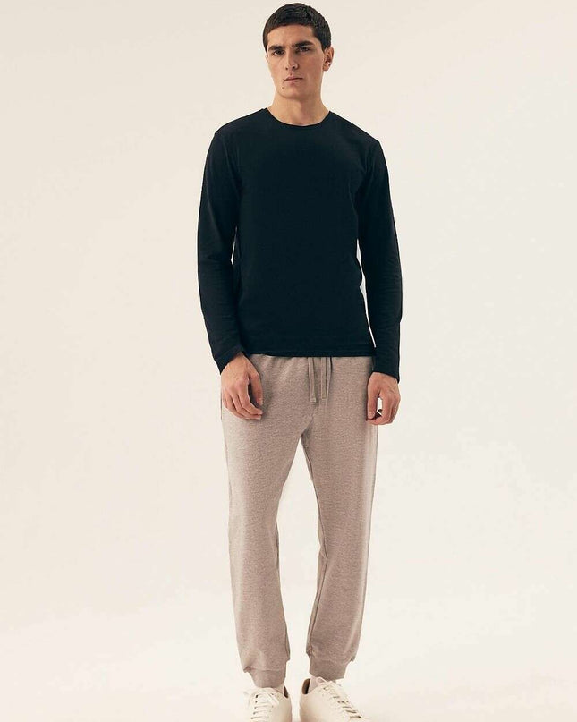 Men's Basic Long Sleeve Undershirt 2-Pack – Soft Cotton Stretch