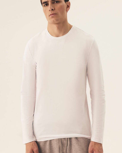 Men's Basic Long Sleeve Undershirt 2-Pack – Cotton Stretch Comfort