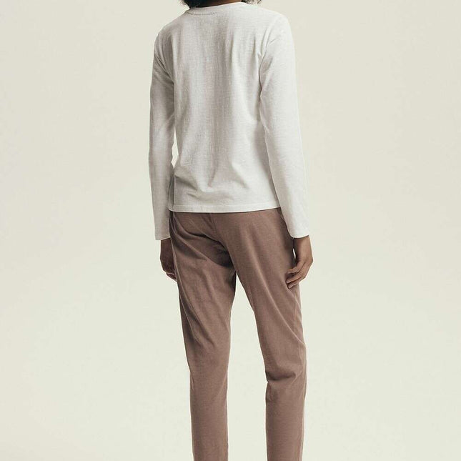 Women's 100% Cotton Pajama Set – Printed 3/4 Pants & Top