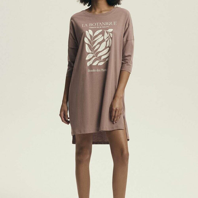 Women's 100% Cotton Nightshirt – Loose Fit, Breathable & Stylish