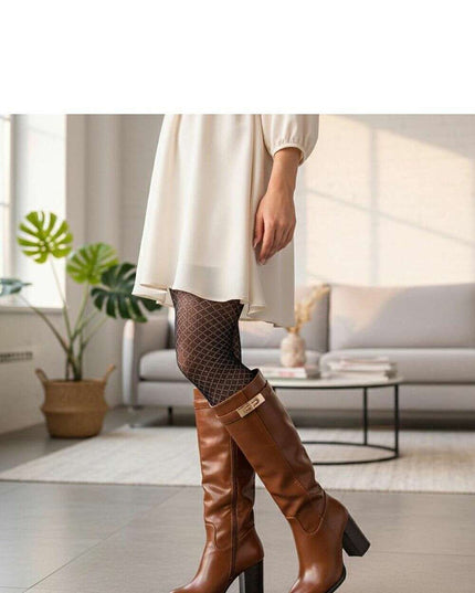 Heel boots model 221035