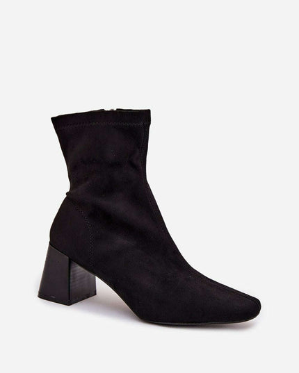 Women's Eco Suede Ankle Boots – Side Zipper & Modern Stitching