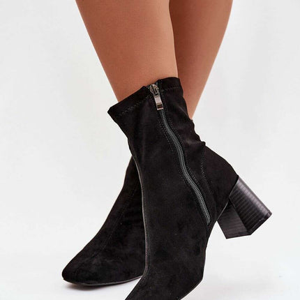 Women's Eco Suede Ankle Boots – Side Zipper & Modern Stitching