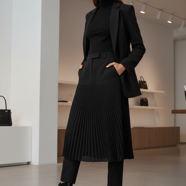 Women's Patent Leather Heeled Ankle Boots – Modern Gloss, Zip Closure