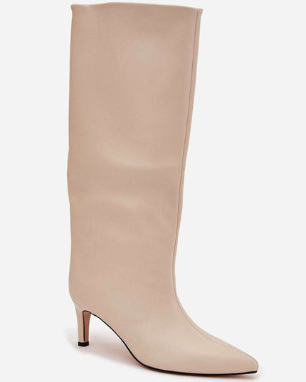 Women's Stiletto Heel Boots – Eco Leather, Pointed Toe, Insulated