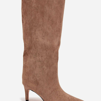 Women's Stiletto Heel Boots – Eco Leather, Pointed Toe, Insulated