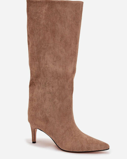 Women's Stiletto Heel Boots – Eco Leather, Pointed Toe, Insulated