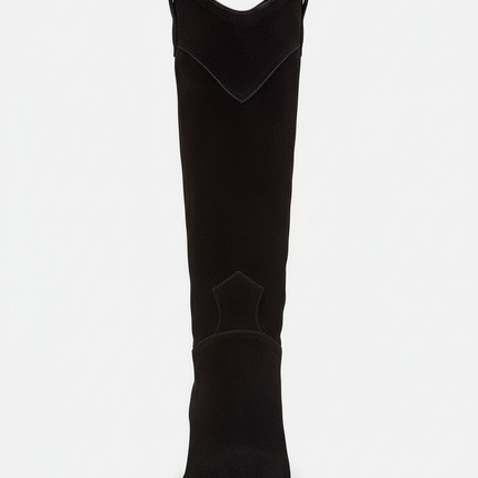 Women's Suede Cowboy Boots – Pointed Toe & Classic Western Elegance